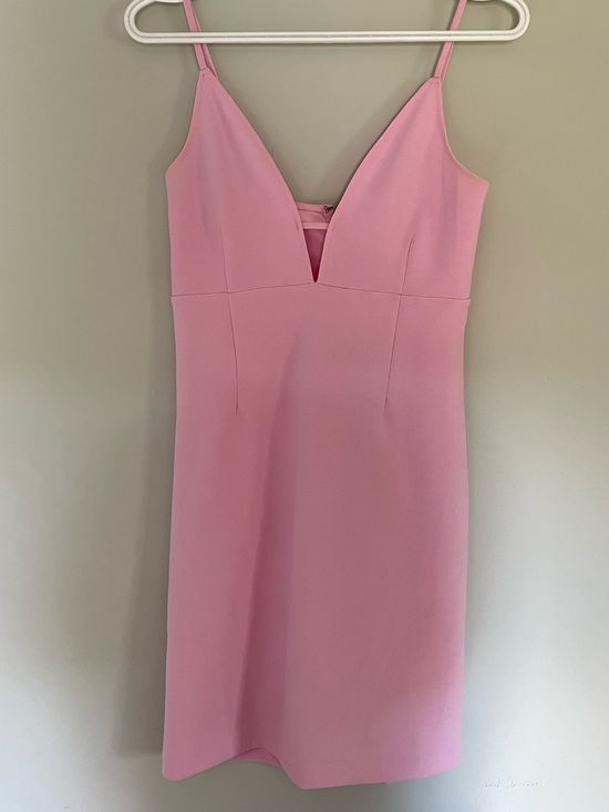 Abercrombie & Fitch Dresses & Skirts - Abercrombie & Fitch Spaghetti-Strap V-Neck Pink Mini Dress Zip up back